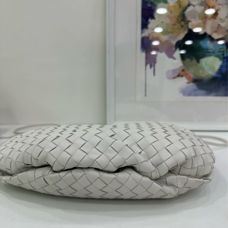 BV Bottega Veneta白色編織Bulb燈泡包 尺寸26x18-4