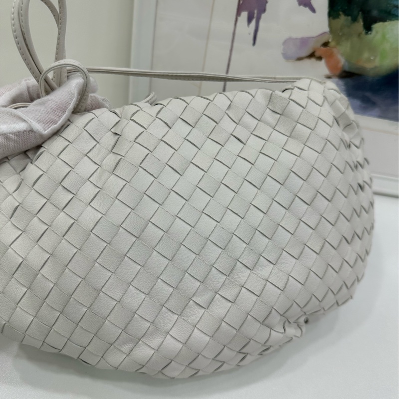 BV Bottega Veneta白色編織Bulb燈泡包 尺寸26x18-7
