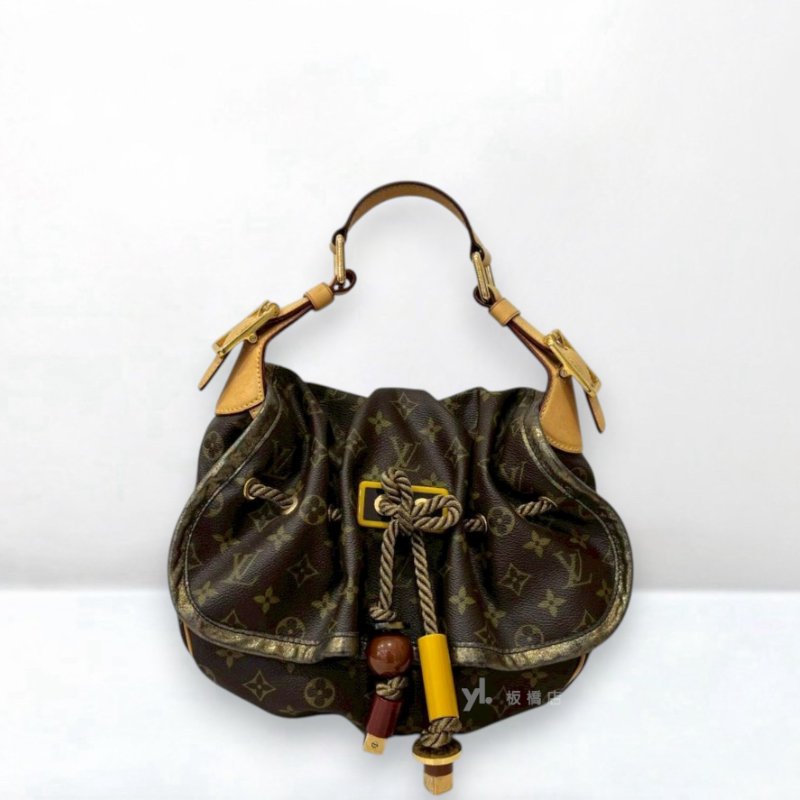 S5349-LV原花前蓋金蔥壓克力束繩走秀限量手提包-0