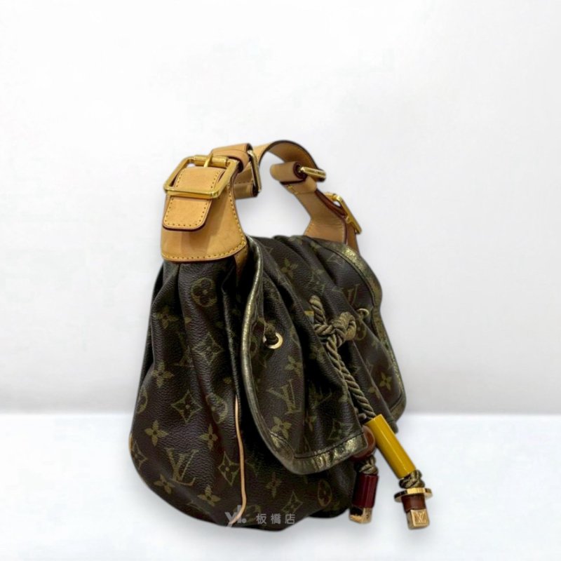 S5349-LV原花前蓋金蔥壓克力束繩走秀限量手提包-2