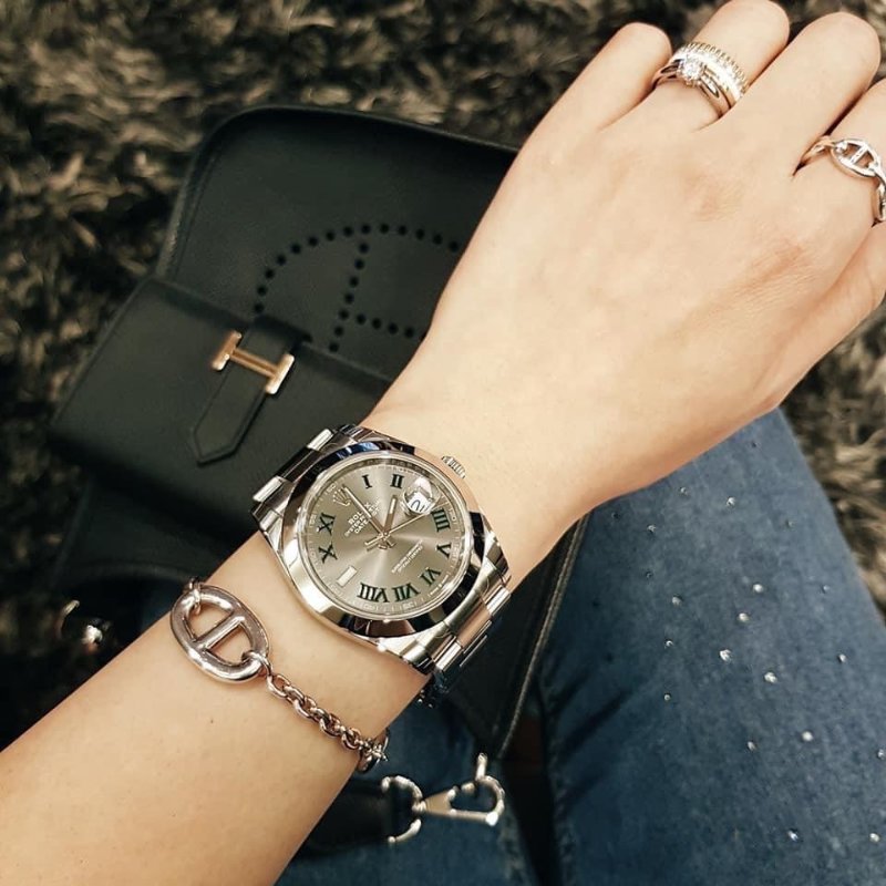 全新現貨 Hermes 愛馬仕 925純銀 豬鼻經典款戒指 戒圍55-1