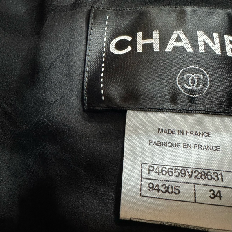 Chanel 香奈兒粗花黑毛呢外套 34碼-2