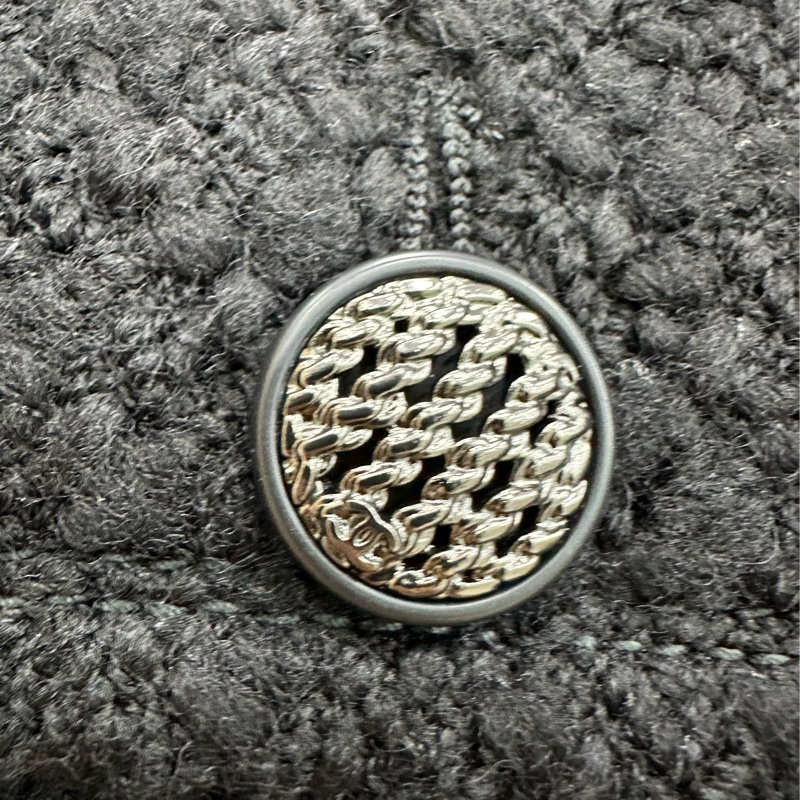 Chanel 香奈兒粗花黑毛呢外套 34碼-4