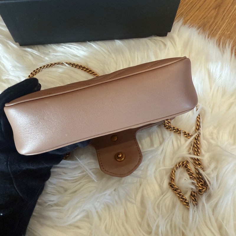 gucci marmont mini 🩵乾燥玫瑰色-2