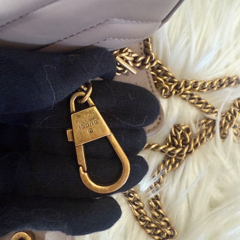 gucci marmont mini 🩵乾燥玫瑰色-3