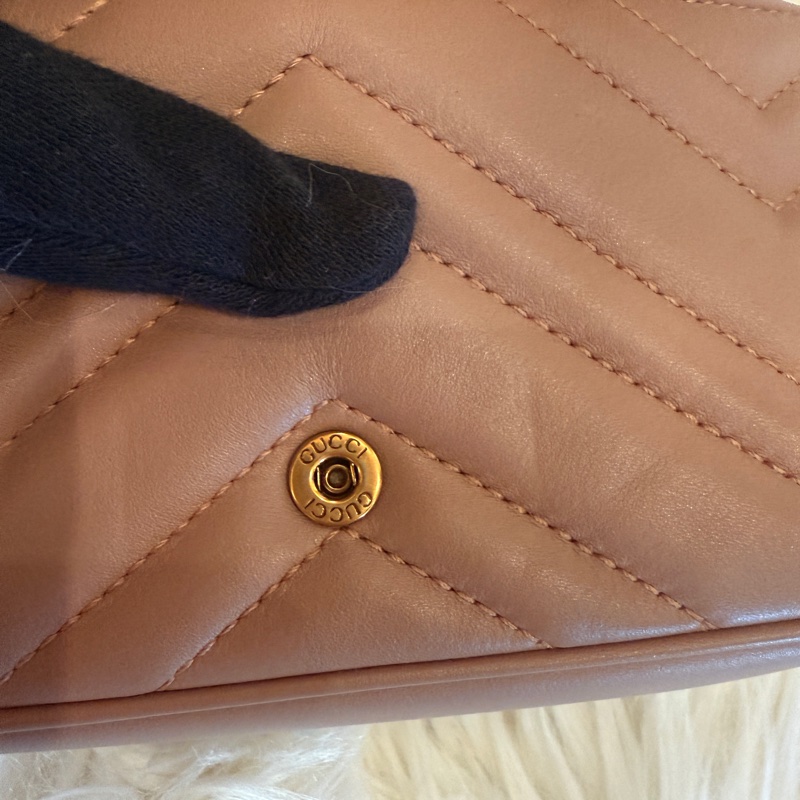 gucci marmont mini 🩵乾燥玫瑰色-10