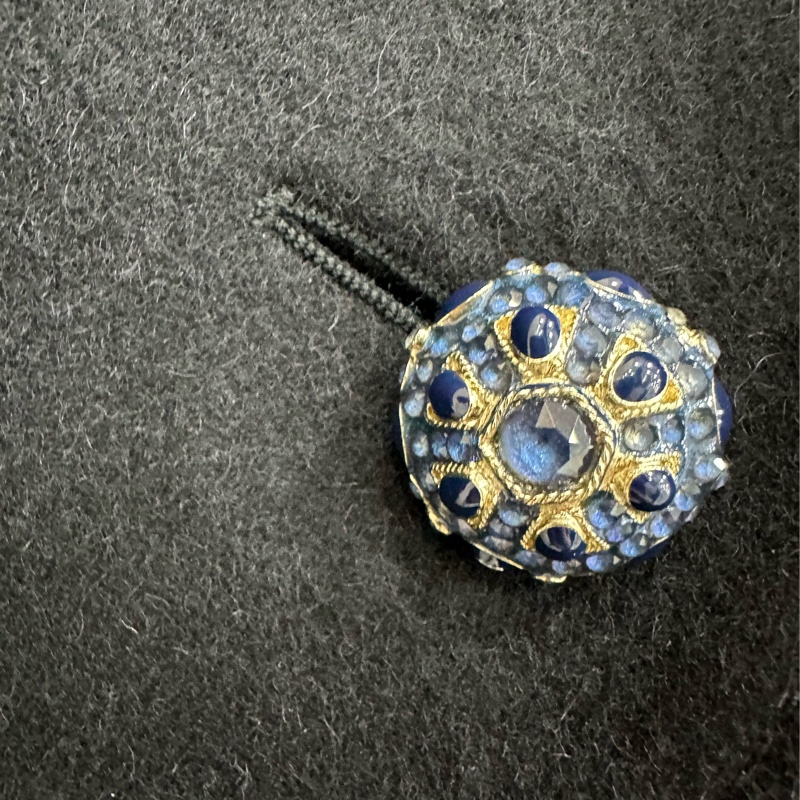 Chanel 香奈兒15薩爾茲堡系列 黑色金邊拼接針織中長外套,34碼-4