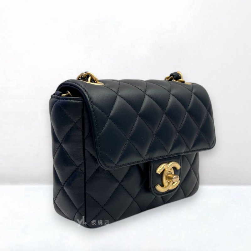 S5353-CHANEL 23C 黑金彩色金幣口蓋包/AS3737-1