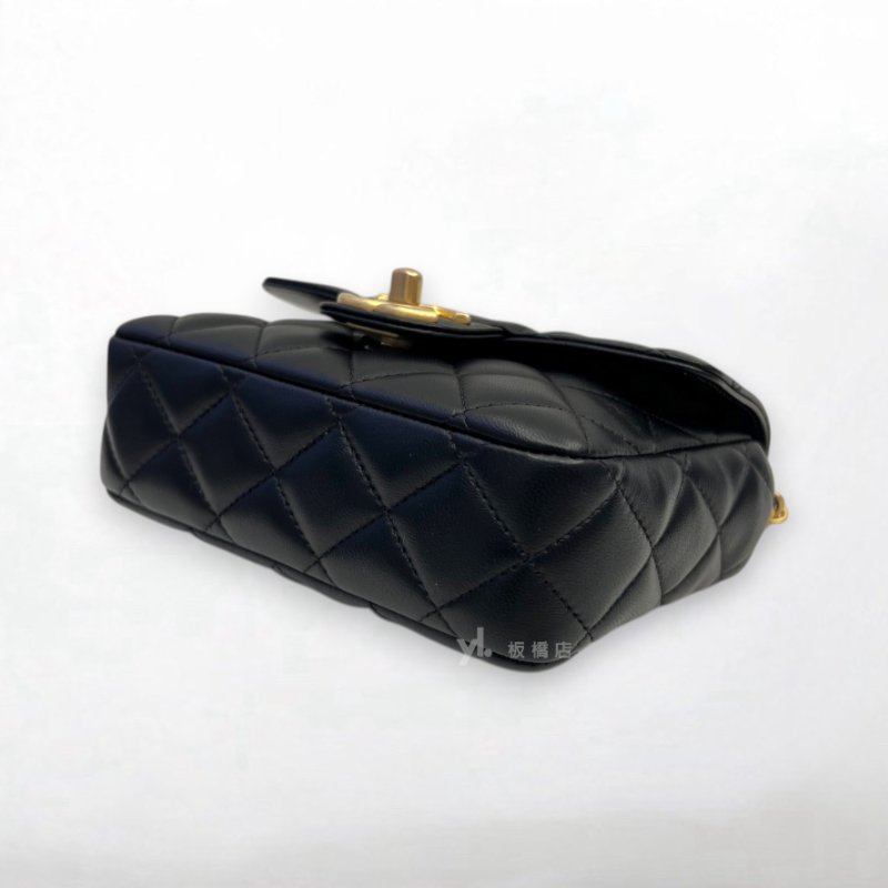 S5353-CHANEL 23C 黑金彩色金幣口蓋包/AS3737-5