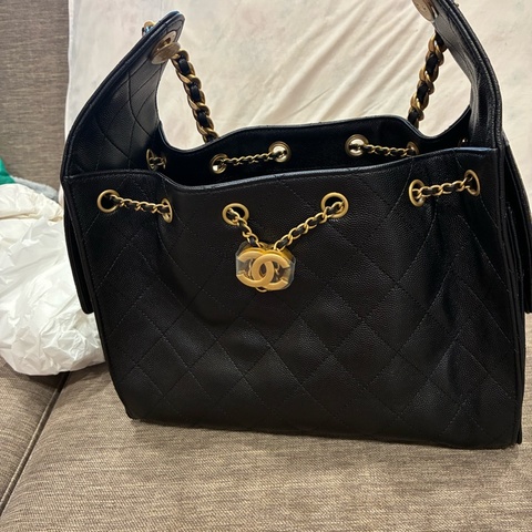 爆款🔥香奈兒chanel 小款25bag粒紋小牛皮 耐用 黑金配色🇹🇼