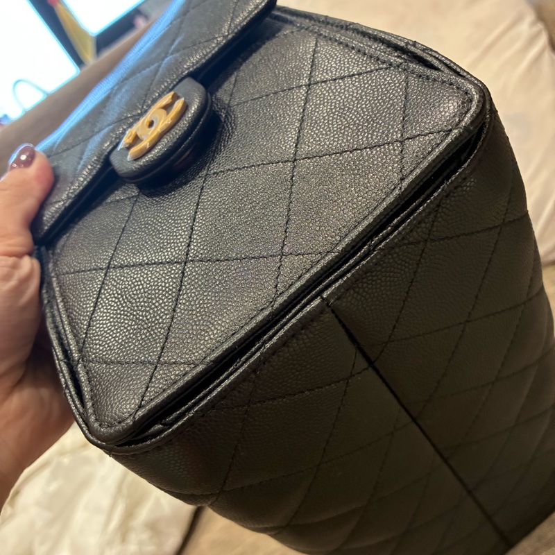 爆款🔥香奈兒chanel 小款25bag粒紋小牛皮 耐用 黑金配色🇹🇼-7