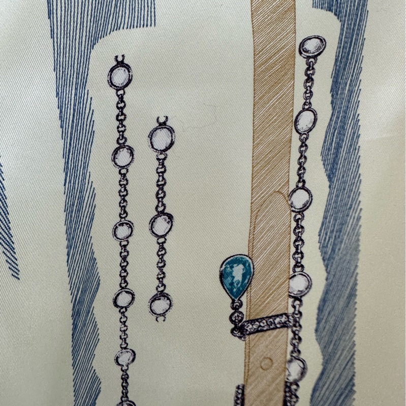 Hermes 羊絨絲質外套細帶收腰長針織衫 34碼 99新 50%真絲50%山羊絨-4