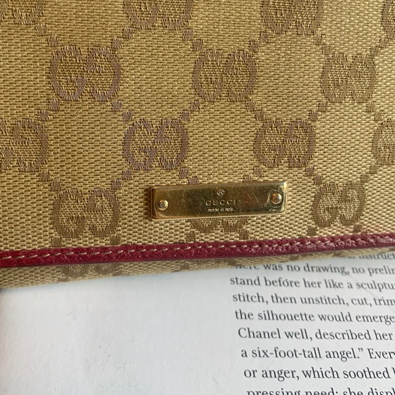 古馳 鏈條包 Gucci woc 老花長夾鏈 長銀包鏈條包 wallet on chain 腋下包-17