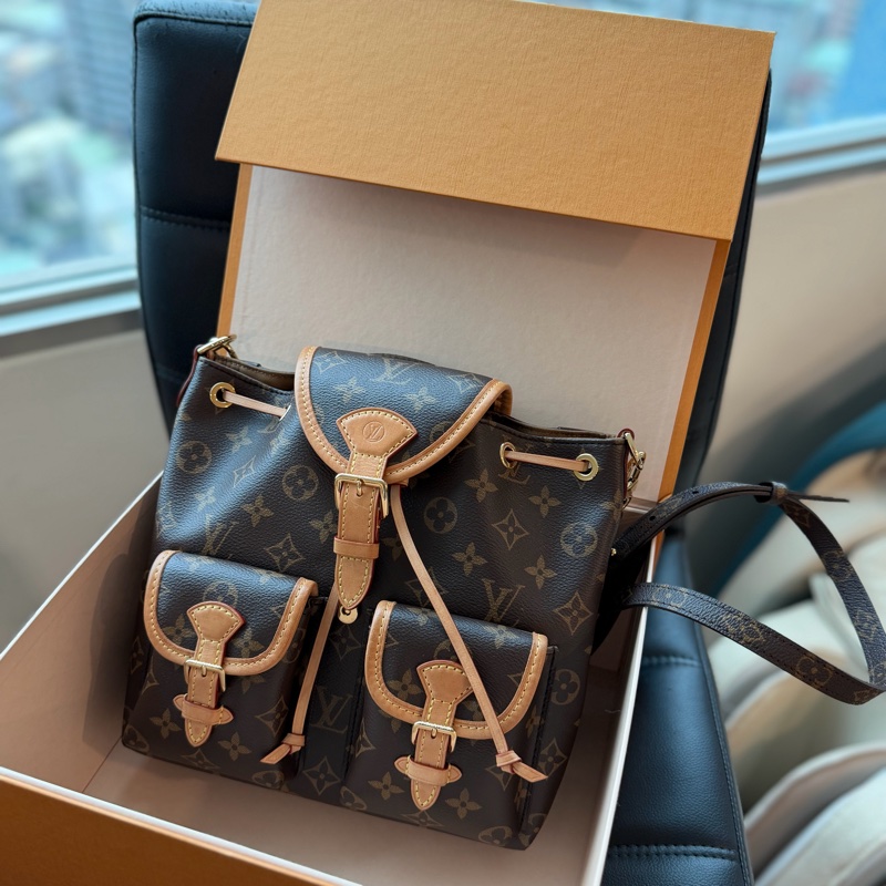 LV 老花後背包🔥價格甜皮革新 小青蛙-0