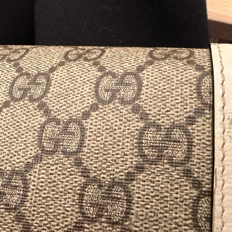 GUCCI 1955 Horsebit baga馬銜扣 肩背包 斜背包(602204-白)-10