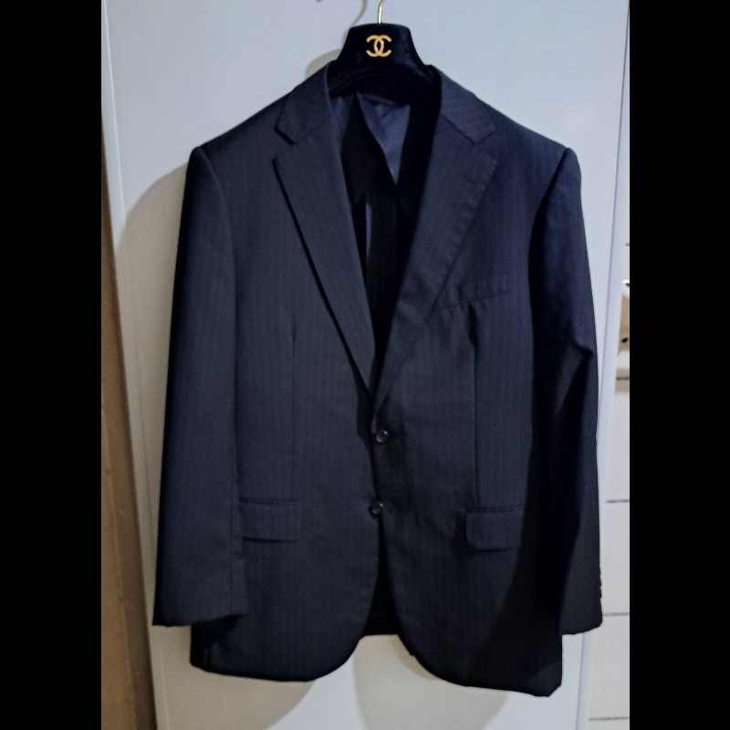 XL碼／近新／日本二手／Burberry London 成套羊毛西裝-1