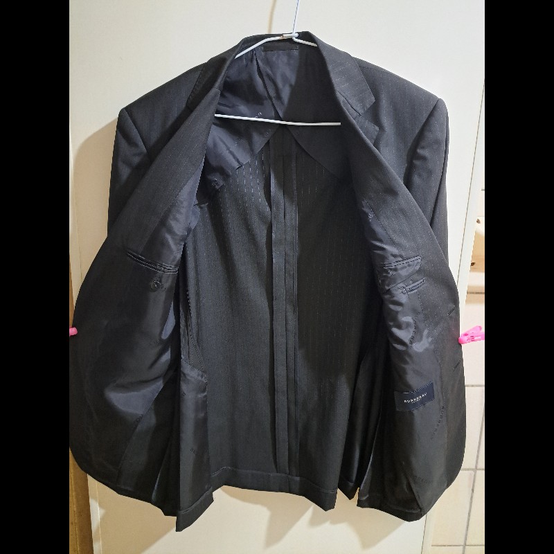 XL碼／近新／日本二手／Burberry London 成套羊毛西裝-7