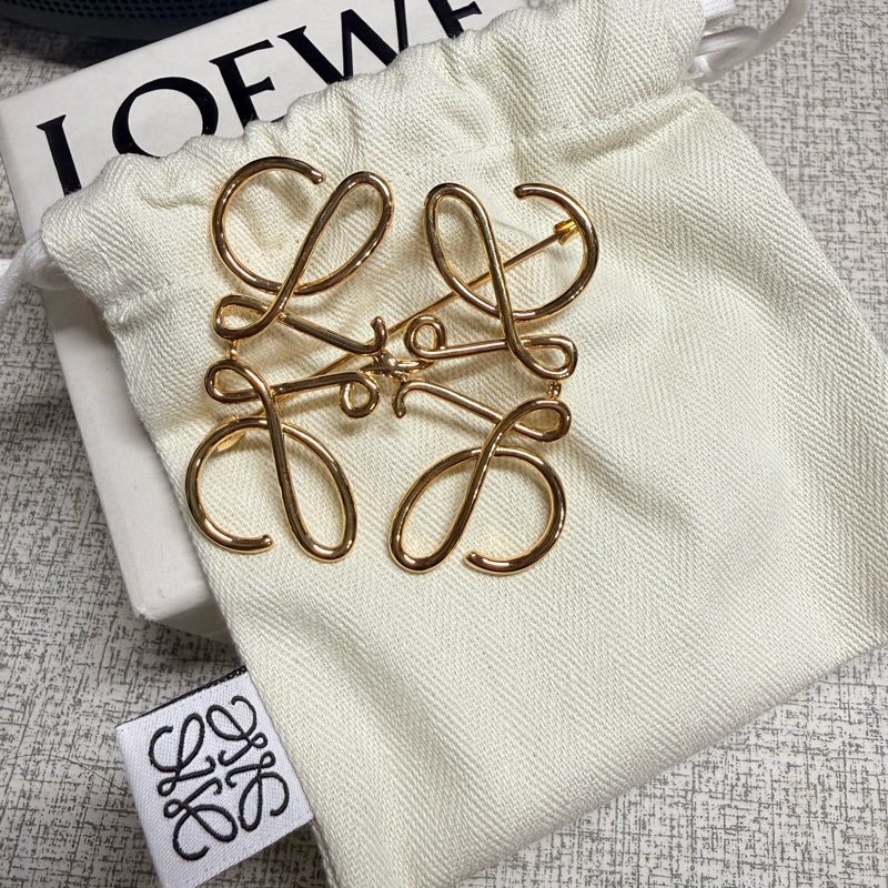 Loewe 胸針 金色-5
