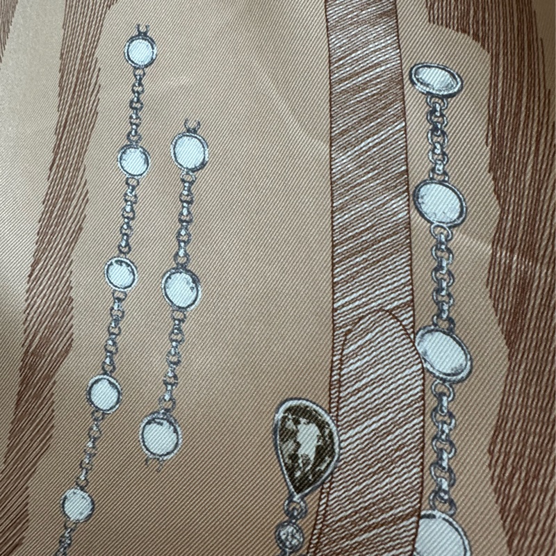 Hermes 愛馬仕粉紅棕色羊絨真絲長款開襟衫 34碼-4