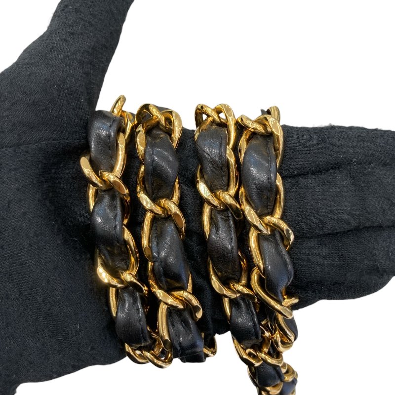 CHANEL 香奈兒 A04412 JUMBO MATELASSE 30 CF翻蓋側斜背包 羊皮 黑色 金釦-12