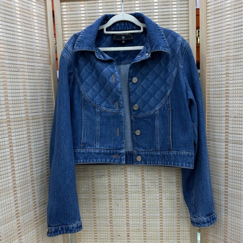 Chanel/香奈兒 22B菱形格牛仔外套 36碼