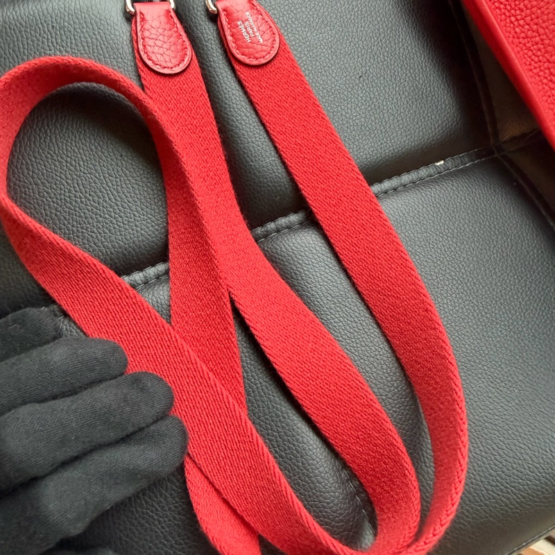 愛馬仕 mini紅色肩背包 H圖 🔥-3