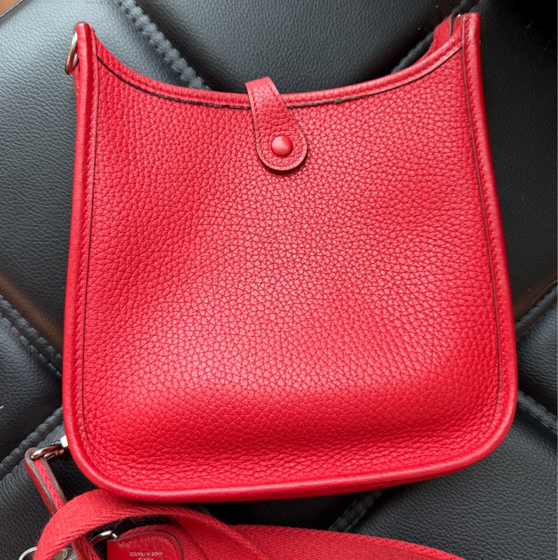 愛馬仕 mini紅色肩背包 H圖 🔥-5