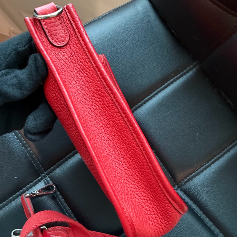 愛馬仕 mini紅色肩背包 H圖 🔥-6
