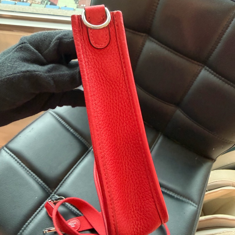 愛馬仕 mini紅色肩背包 H圖 🔥-8