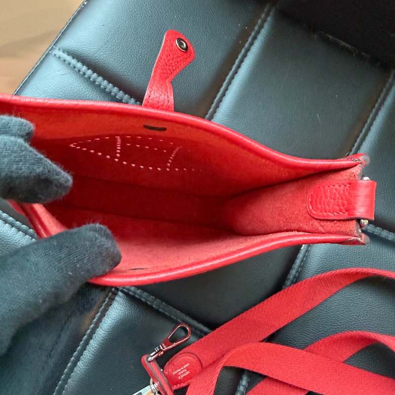 愛馬仕 mini紅色肩背包 H圖 🔥-12