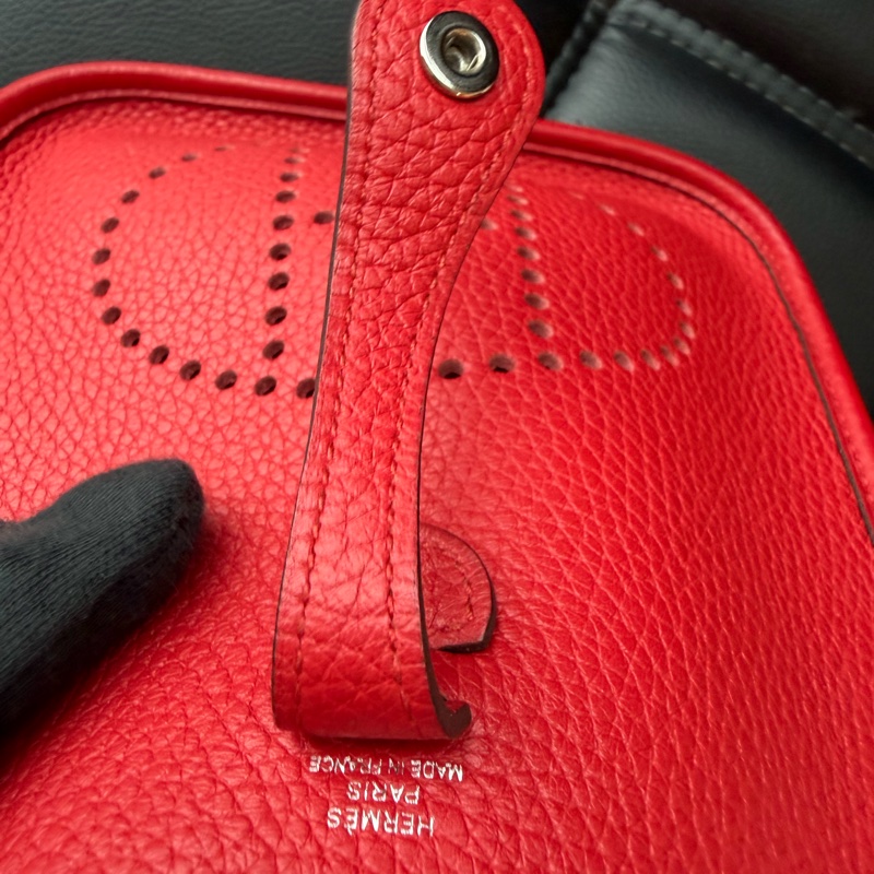 愛馬仕 mini紅色肩背包 H圖 🔥-13