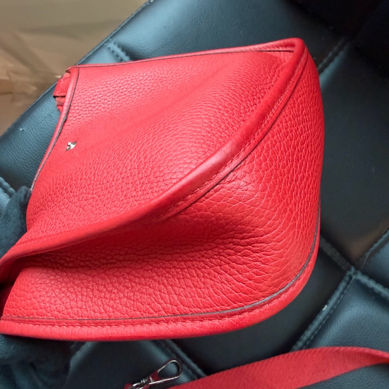 愛馬仕 mini紅色肩背包 H圖 🔥-19
