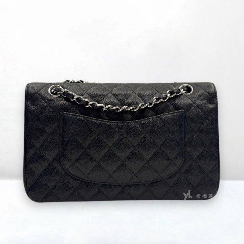 S5360-CHANEL黑荔枝皮銀釦 COCO25 A01112-3