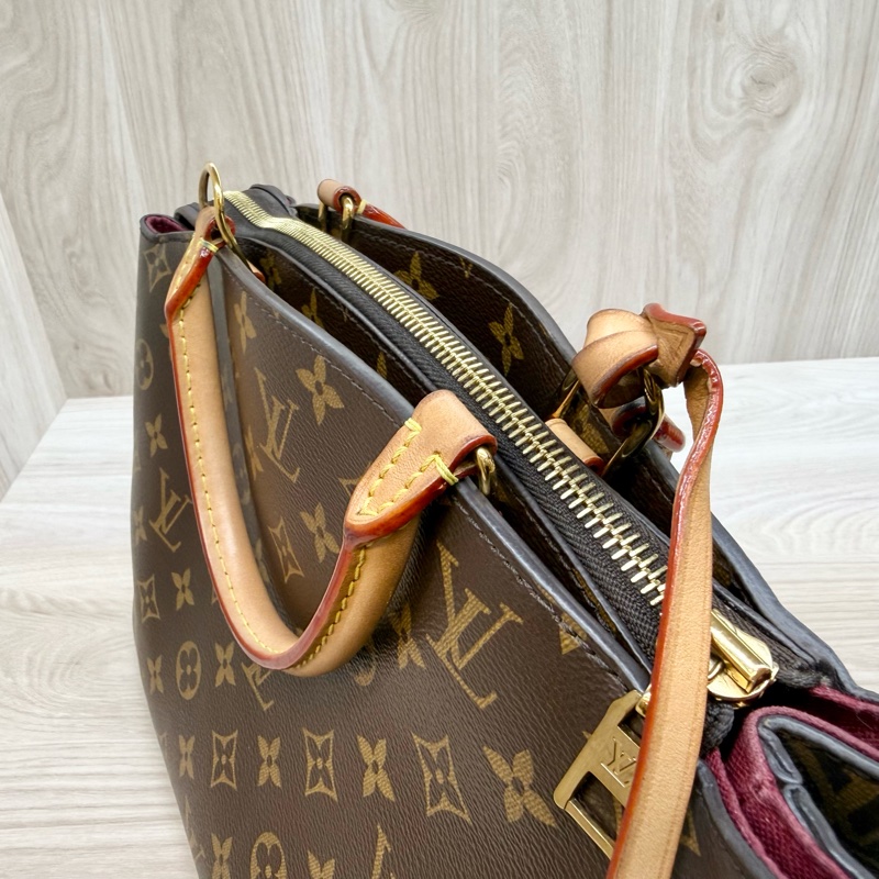 LV 🤎原花金釦Petit Palais手提包M45900-12