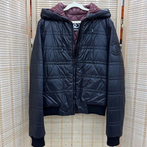 Chanel香奈兒方標logo外套棉服羽絨外套 36碼