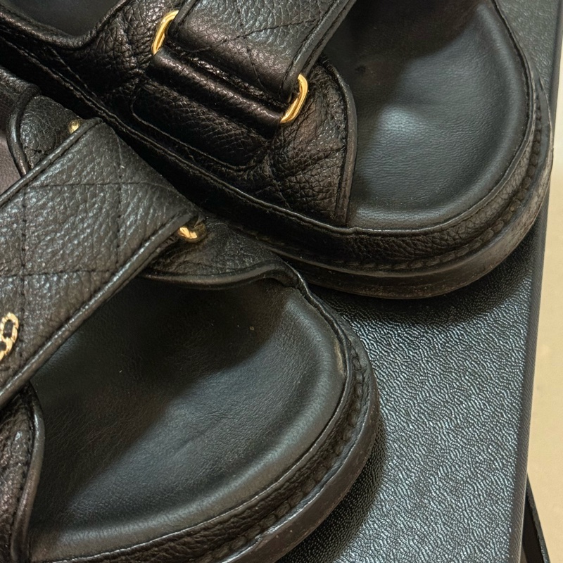 香奈兒 魔鬼氈涼鞋38-7