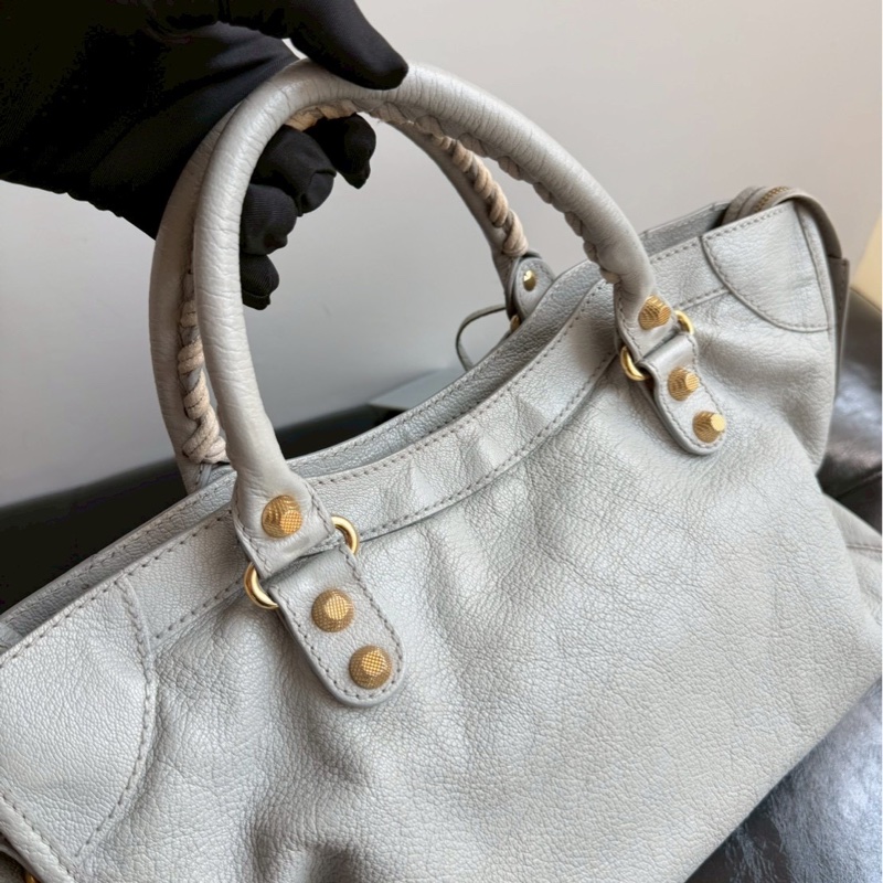 🏷️ Balenciaga 冰川藍機車包-6