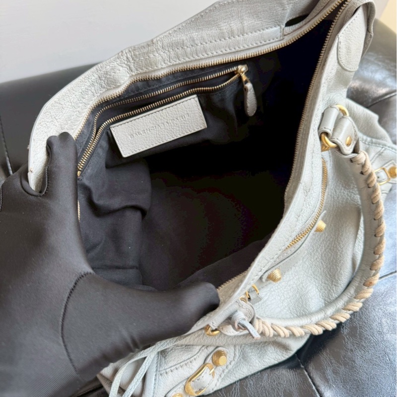 🏷️ Balenciaga 冰川藍機車包-12