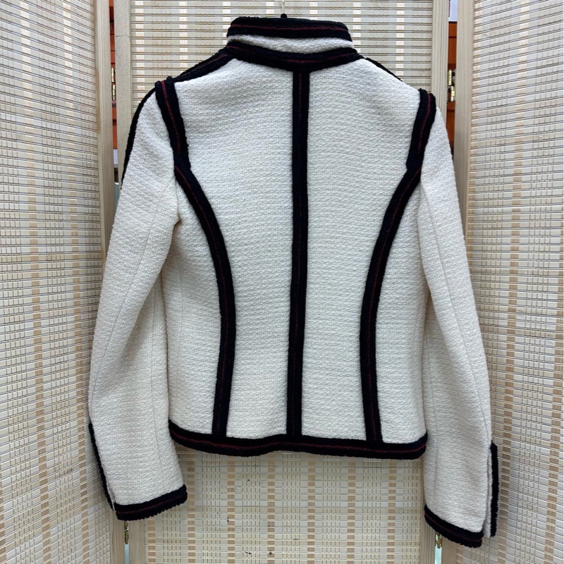 Chanel莫斯科系列黑白粗呢外套 36碼-1