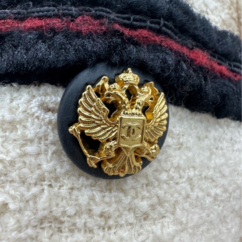 Chanel莫斯科系列黑白粗呢外套 36碼-4