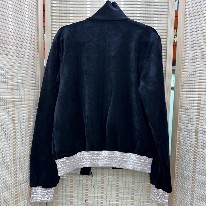 Chanel 香奈兒黑色絲絨運動外套 36碼-1