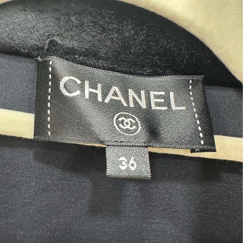 Chanel 香奈兒黑色絲絨運動外套 36碼-2