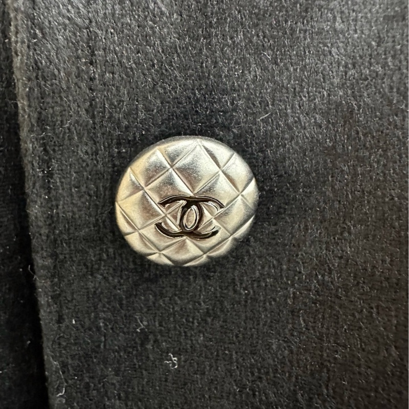 Chanel 香奈兒黑色絲絨運動外套 36碼-4