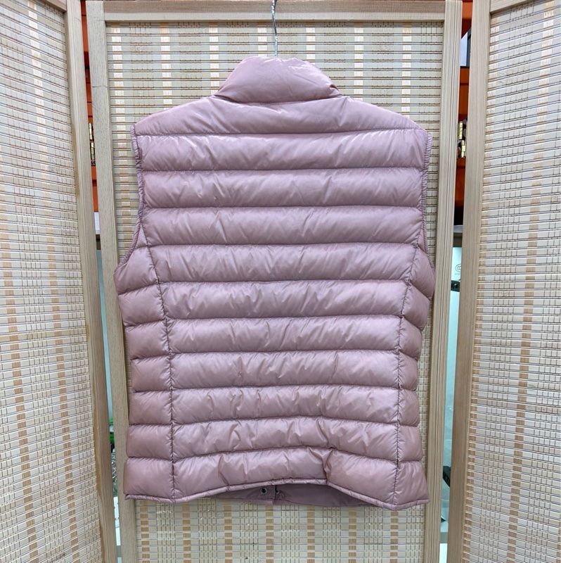 Moncler蒙口櫻花粉馬甲1碼-1