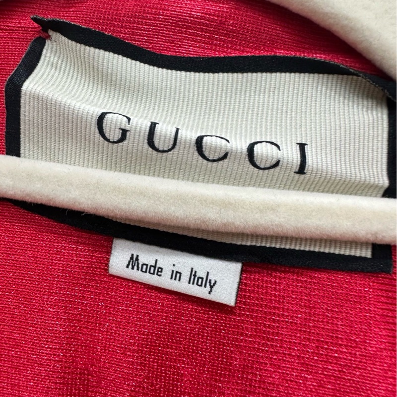 Gucci古馳紅色亮片拉鍊外套 寬鬆版 M碼-2