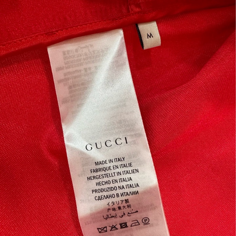 Gucci古馳紅色亮片拉鍊外套 寬鬆版 M碼-3