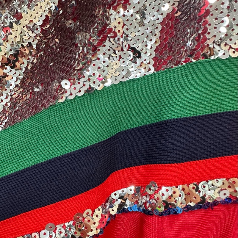 Gucci古馳紅色亮片拉鍊外套 寬鬆版 M碼-4