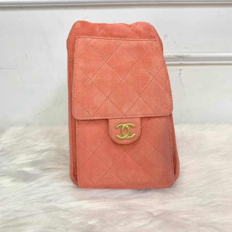 Full set全套有正單‼️Chanel 25bag小號麂皮粉色-3