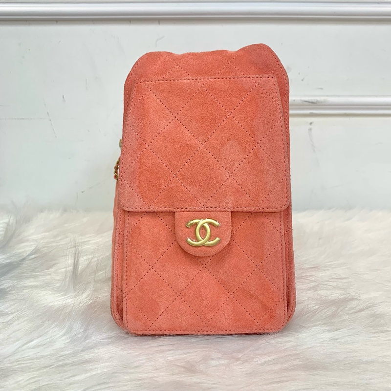 Full set全套有正單‼️Chanel 25bag小號麂皮粉色-4