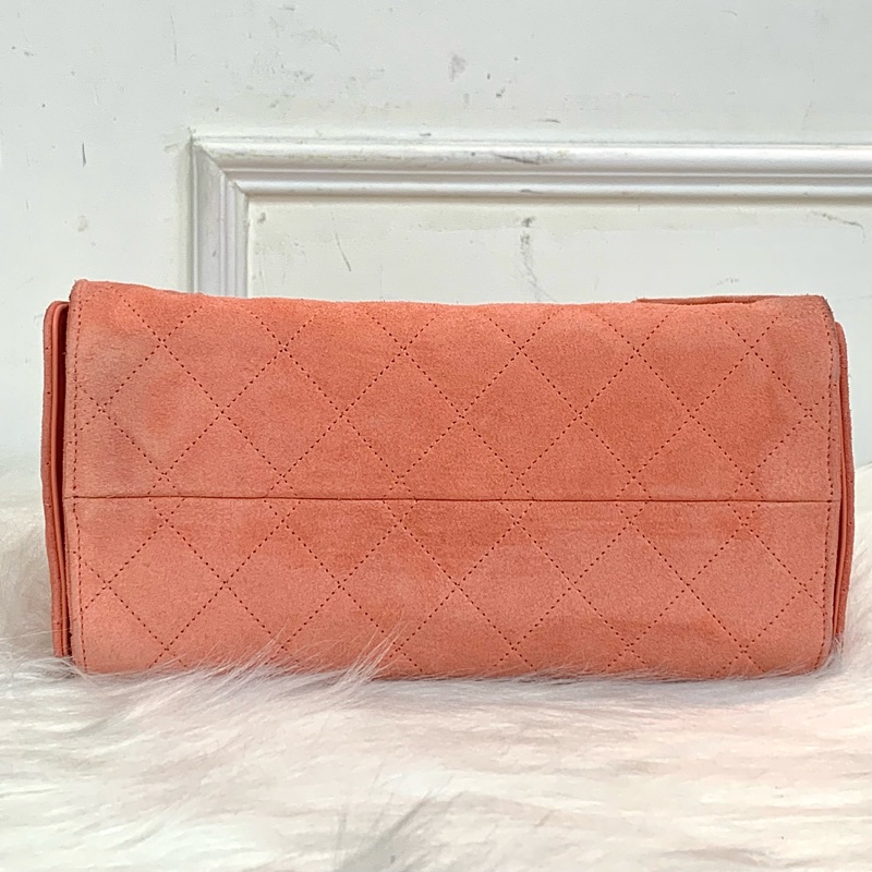 Full set全套有正單‼️Chanel 25bag小號麂皮粉色-5